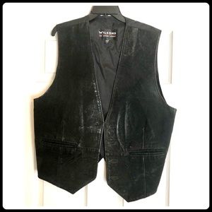 Vintage Wilsons Black Genuine Leather Vest